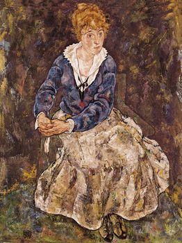 Portrait of the artist`s wife, Schiele